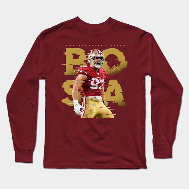 Nick Bosa Long Sleeve T-Shirt by Juantamad